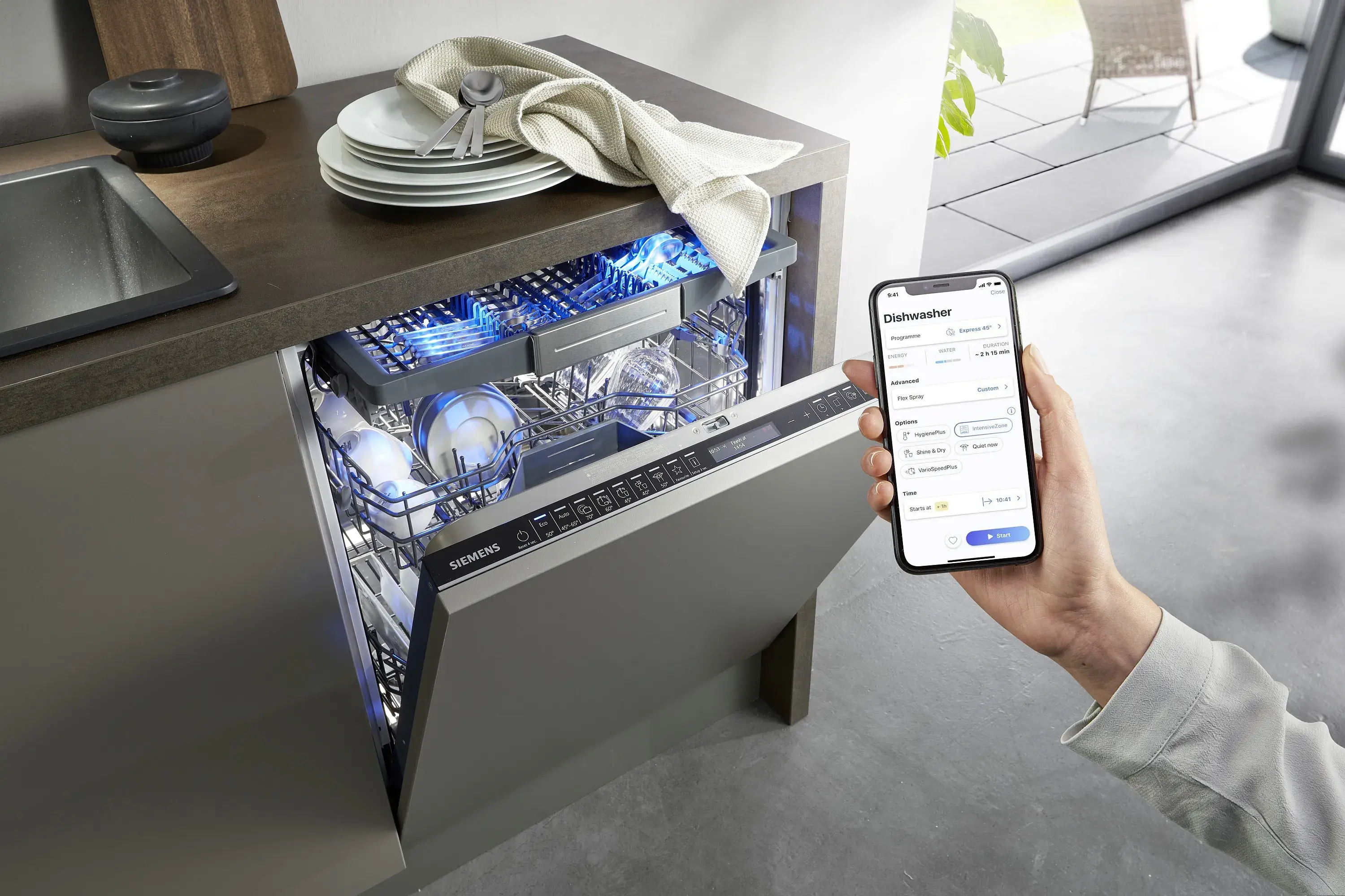 Siemens Geschirrspüler per Smartphone steuern